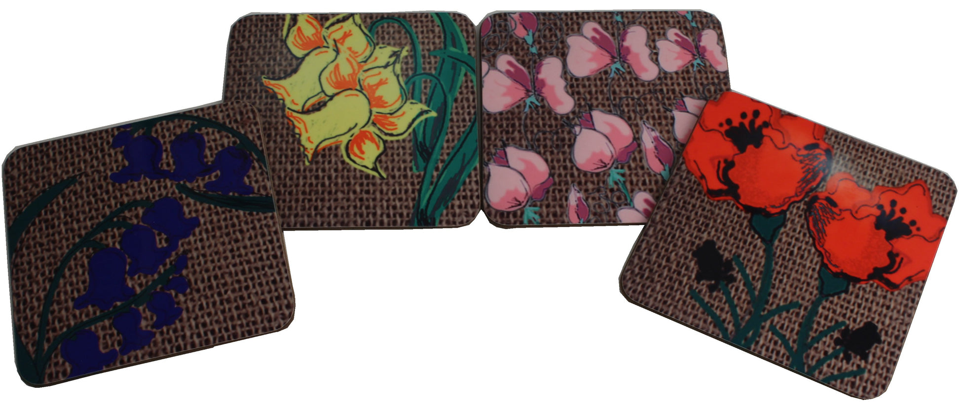 Floral Coasters Set of 4 