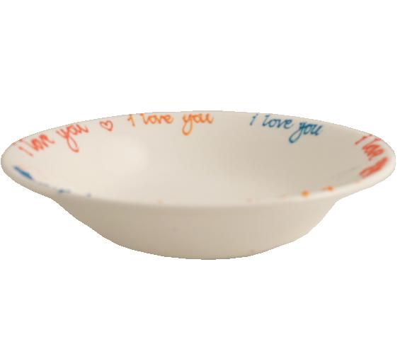 Love International Gift Cereal Bowl: Fine Bone China