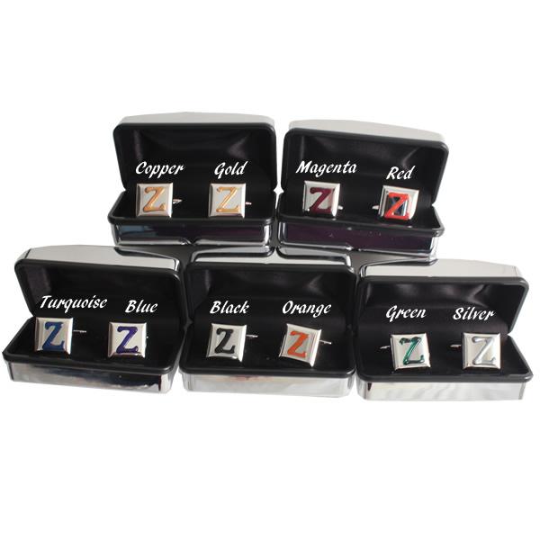 Personalised Gift Square Chrome Cufflinks: 