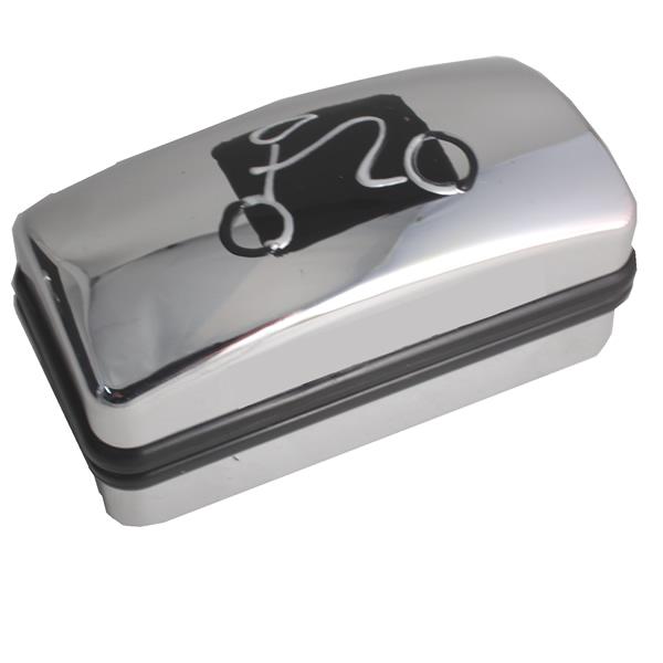 Cycling Gift Chrome Square Cufflinks: