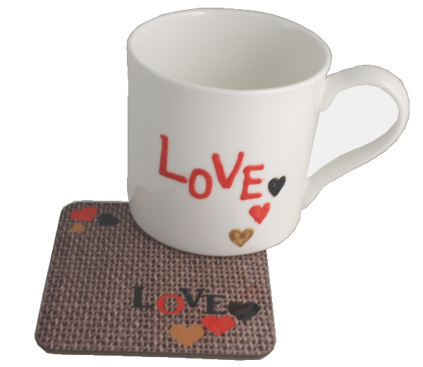Love Mug & Coaster Gift Set