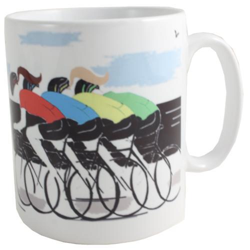Cycling Ceramic Printed Mug Front 