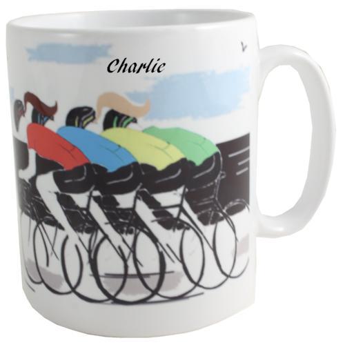 Personalised Cycling Ceramic Printed Mug