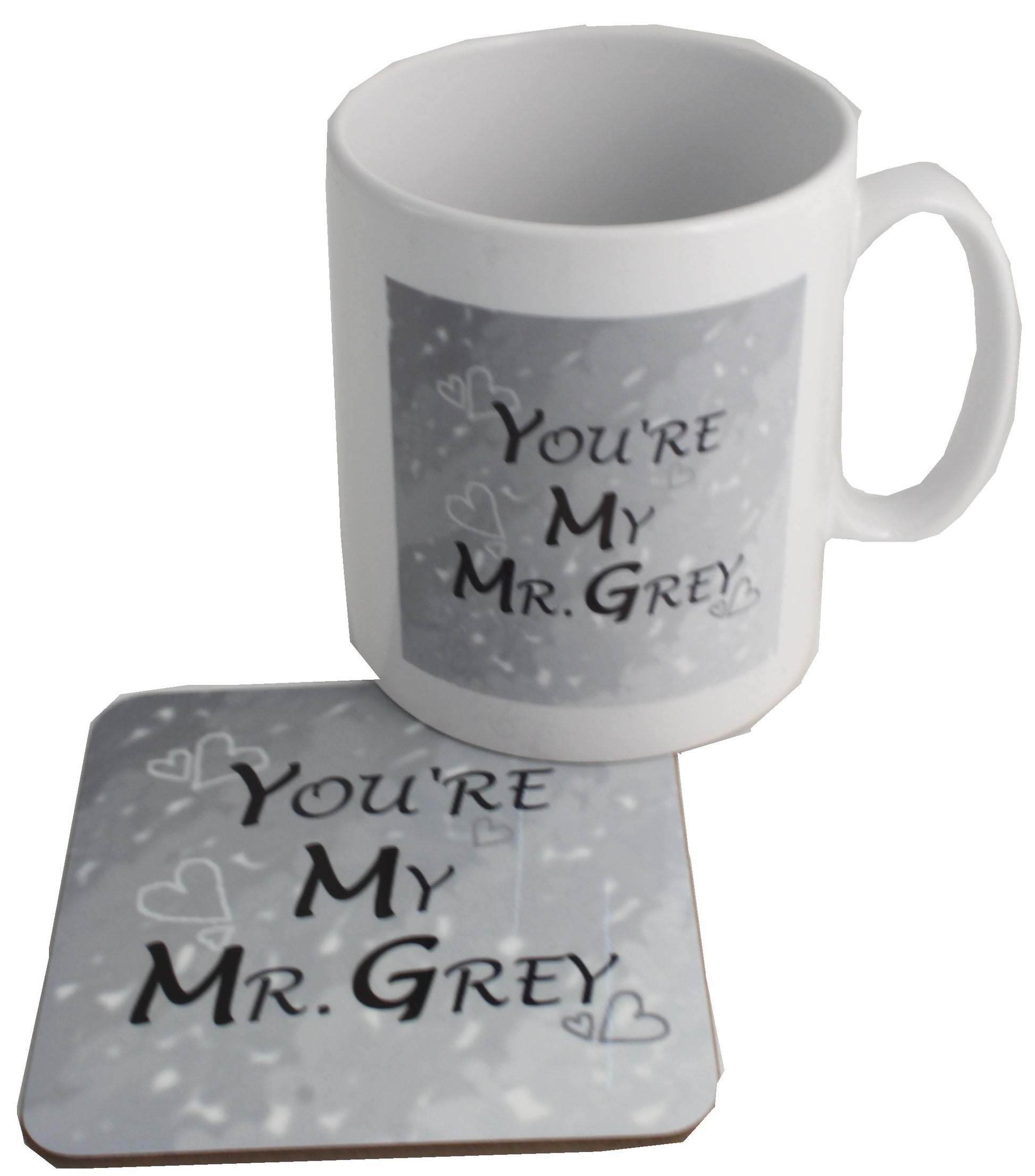 You're My Mr Grey Ceramic Mug & Coaster