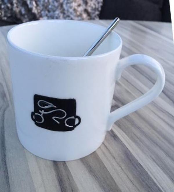 Cycling China Hand Painted Mug: