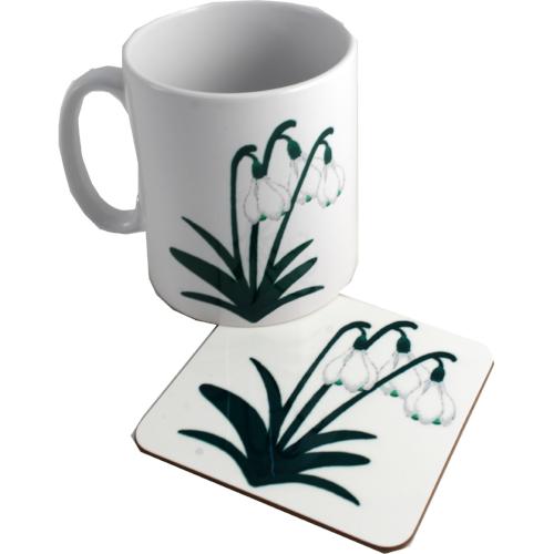 Snowdrop Mug & Coaster Gift Set