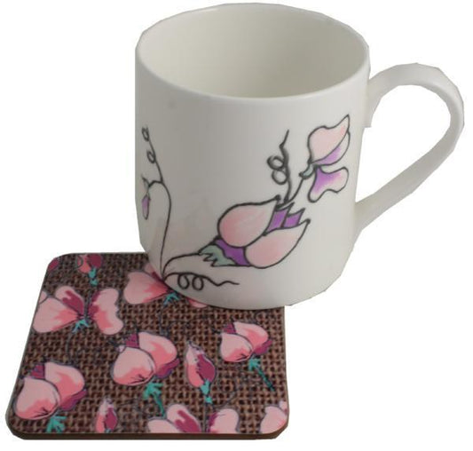 Sweet Pea Mug & Coaster