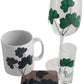 Shamrock Design Multi Gift Set:  Wine Glass, Shot Glass, Ceramic Mug & Coaster Set
