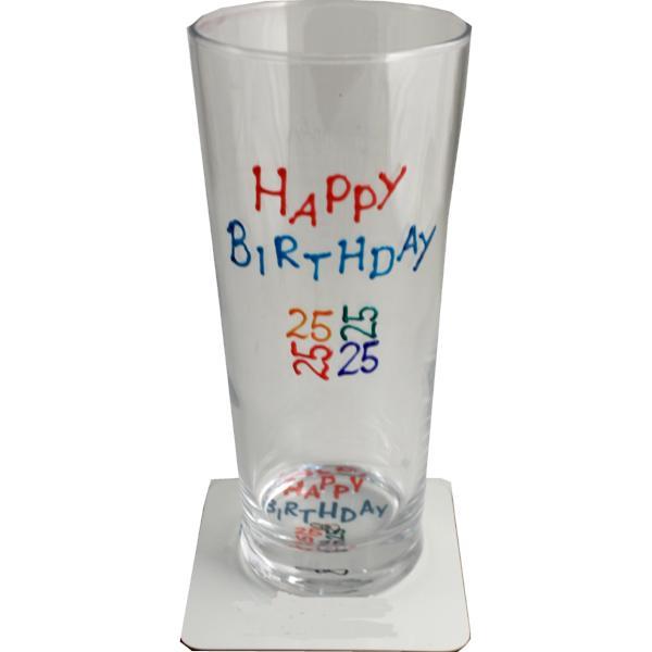 25th Birthday Pint & Coaster Brights