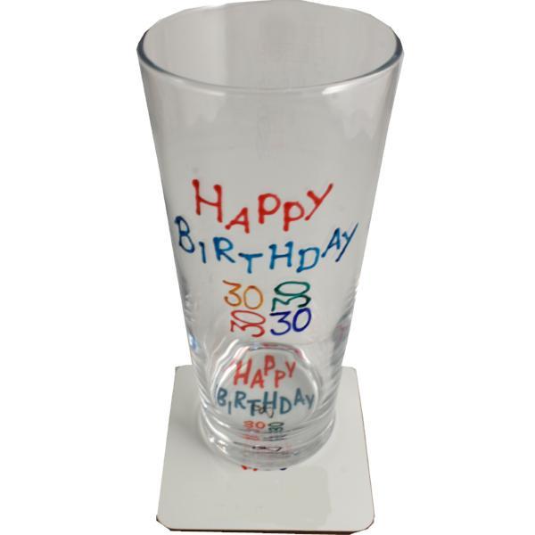 30th Birthday Pint & Coaster Brights