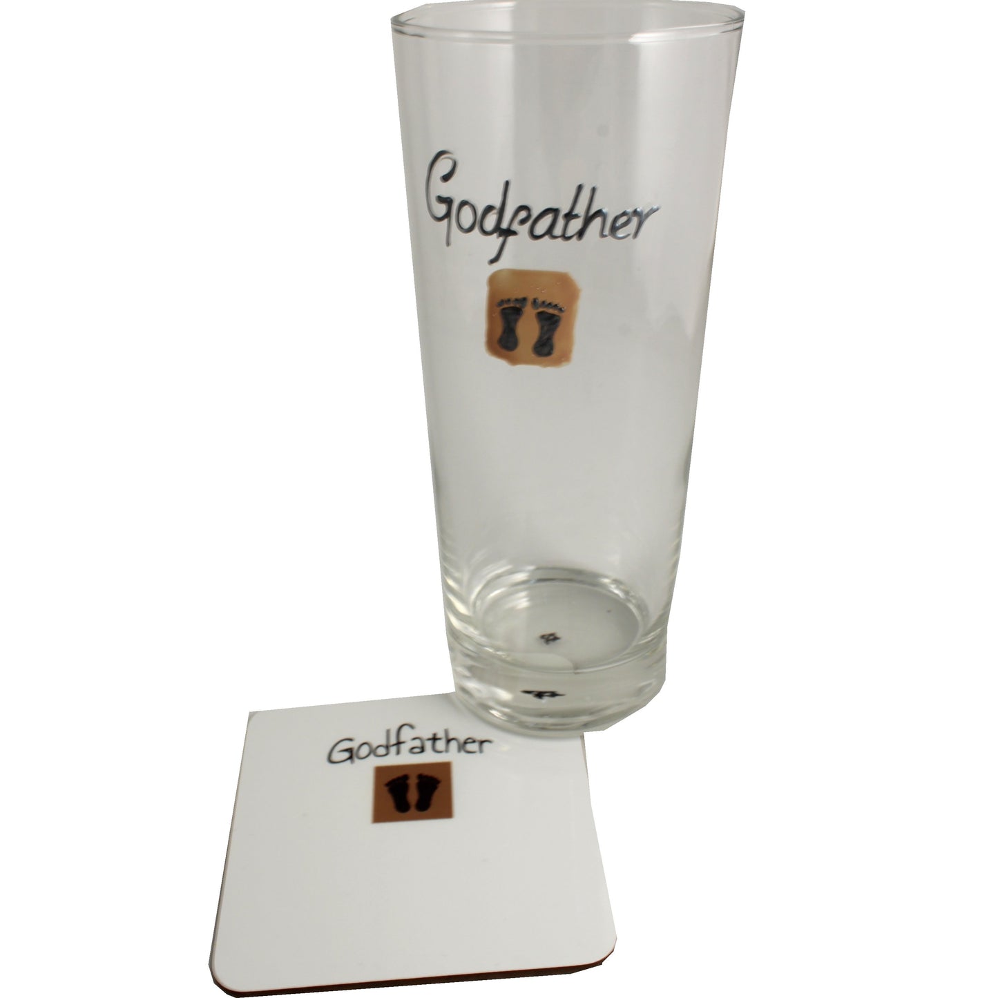 Godfather Pint Glass & Coaster (Feet)