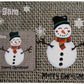 Personalised Christmas Coaster & Place Mat Snowman