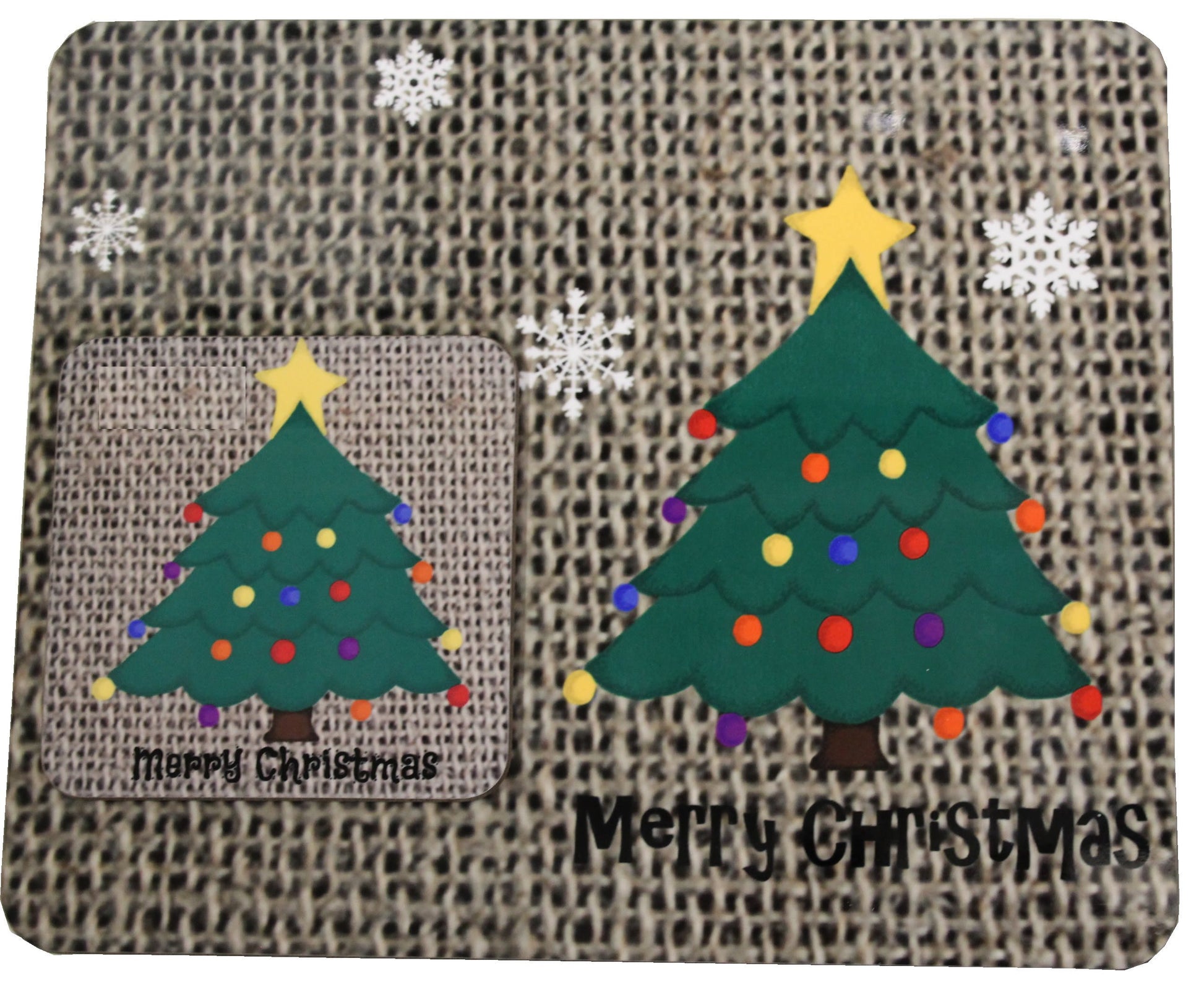Christmas Coaster & Place Mat Xmas Tree