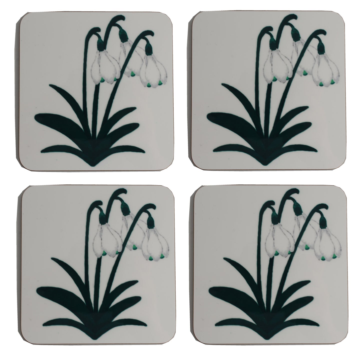 Snowdrop Coaster Set of 4