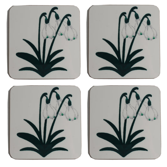 Snowdrop Coaster Set of 4