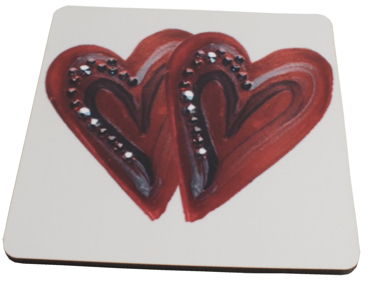 Swarovski Heart Coasters