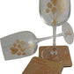 Personalised 5th Wedding Anniversary Wine Glasses & Coaster Gift Set Flower
