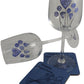 Personalised 20th Wedding Anniversary Wine Glasses & Coaster Gift Set Flower