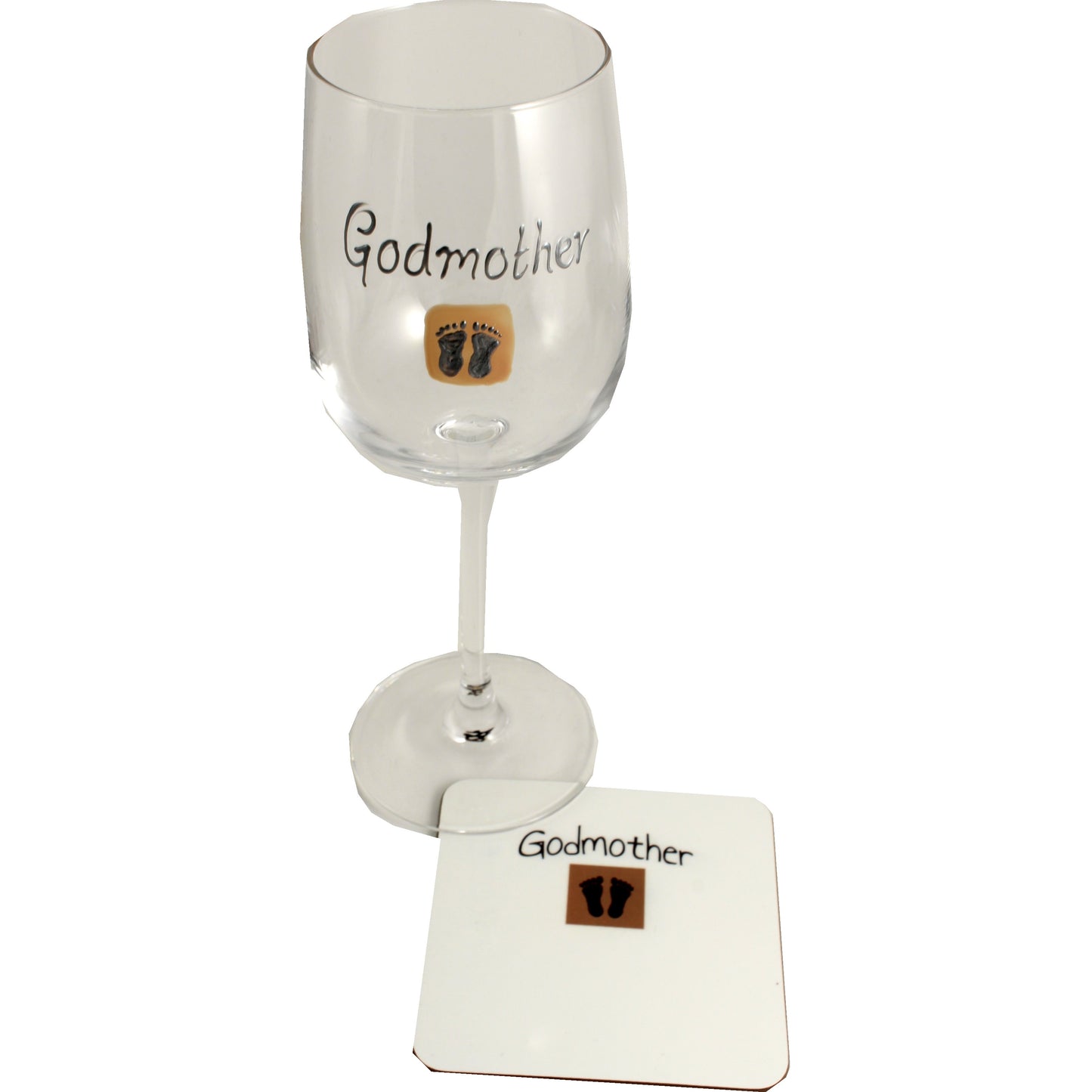 Godmother Wine & Coaster Set (Feet)