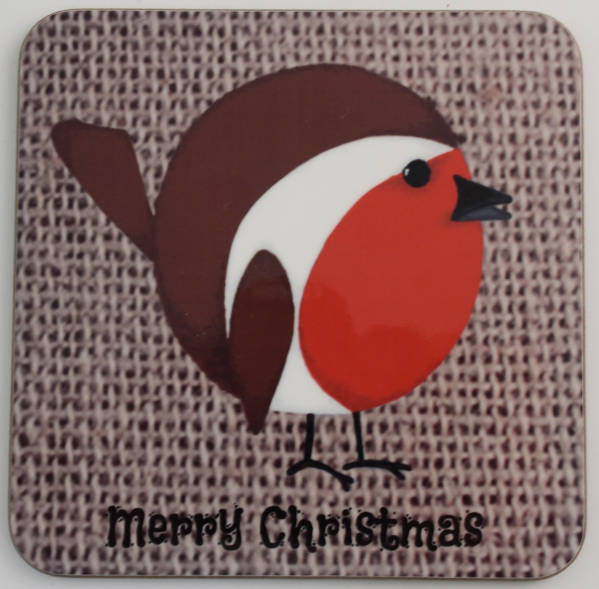 Christmas Gift Coaster Robin