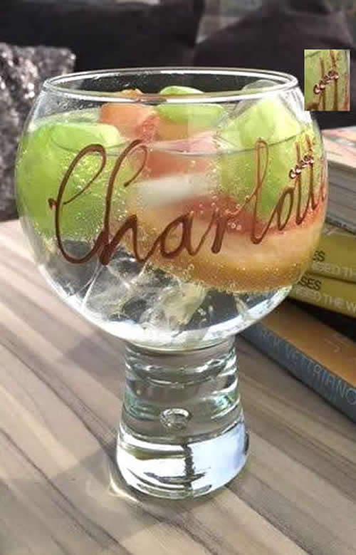 Crystal Personalised Gin & Tonic Glass