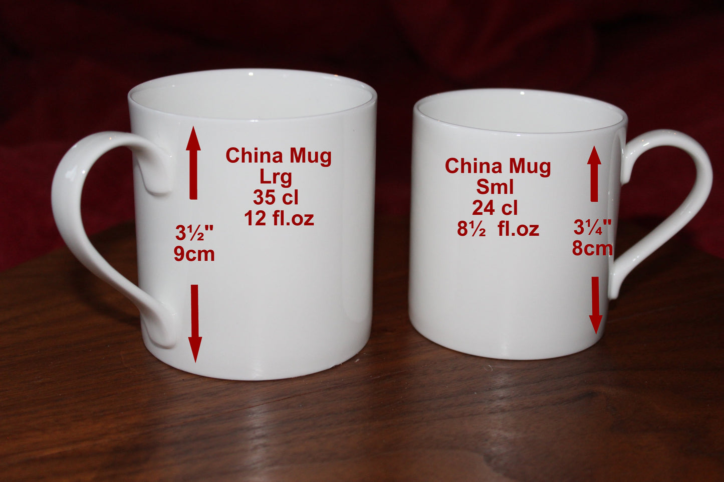 China Tea/Coffee Mug and Coaster: Heart Set