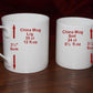 20th Wedding Anniversary China Mugs: (Blk/Sil)