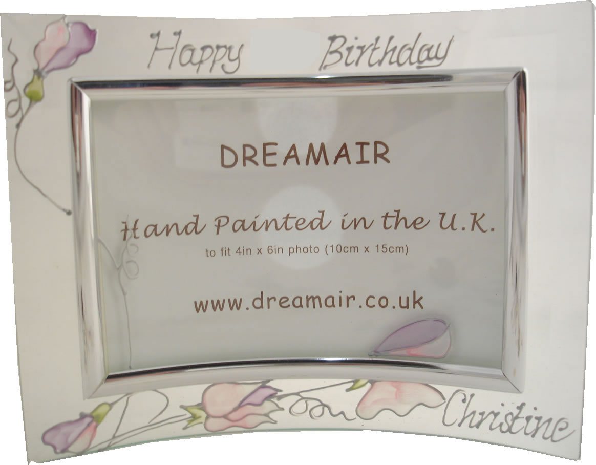 Personalised Land Frame Sweet Pea