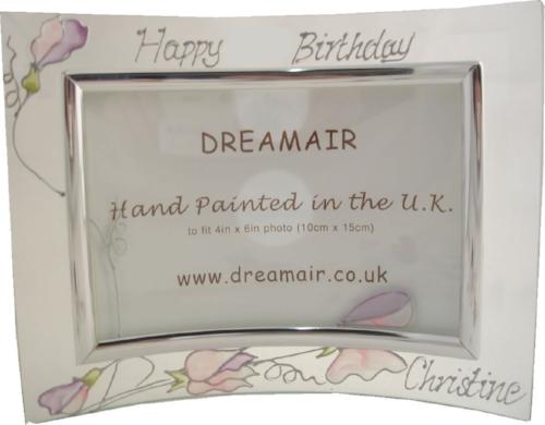 Personalised Land Frame Sweet Pea