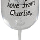 Personalised Special Daddy Wine Glass 