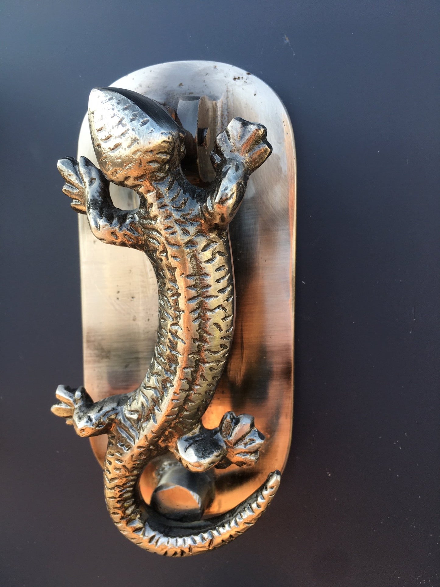 Gecko Door Knocker (Silver)