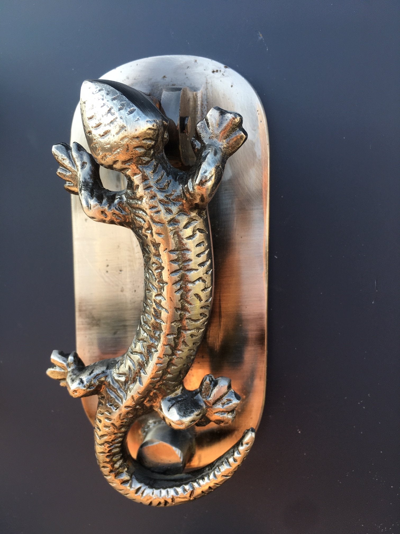 Gecko Door Knocker (Silver)