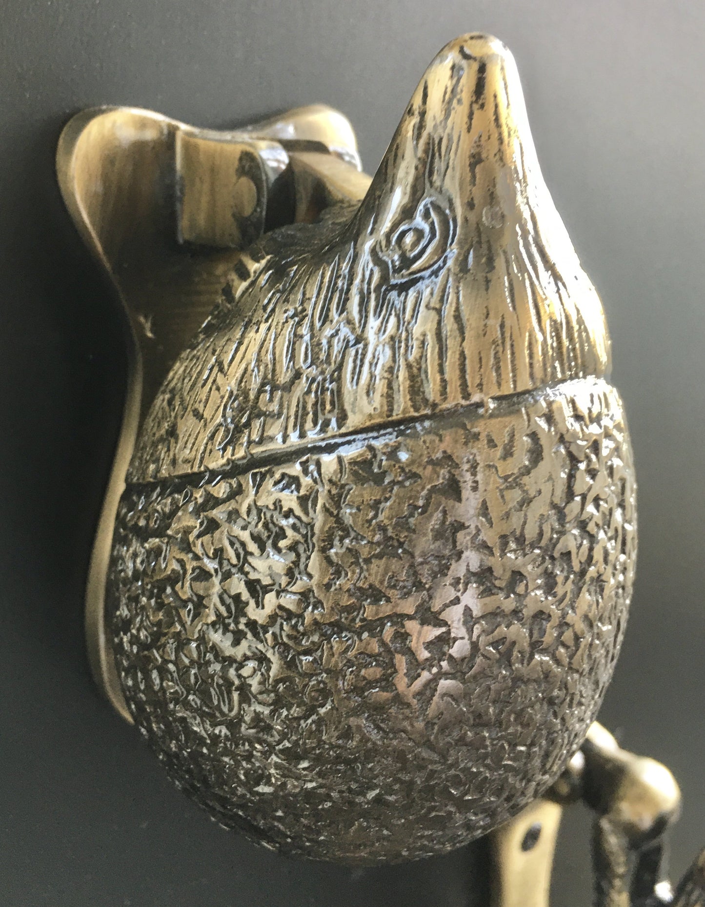 Hedgehog Door Knocker Antique Brass