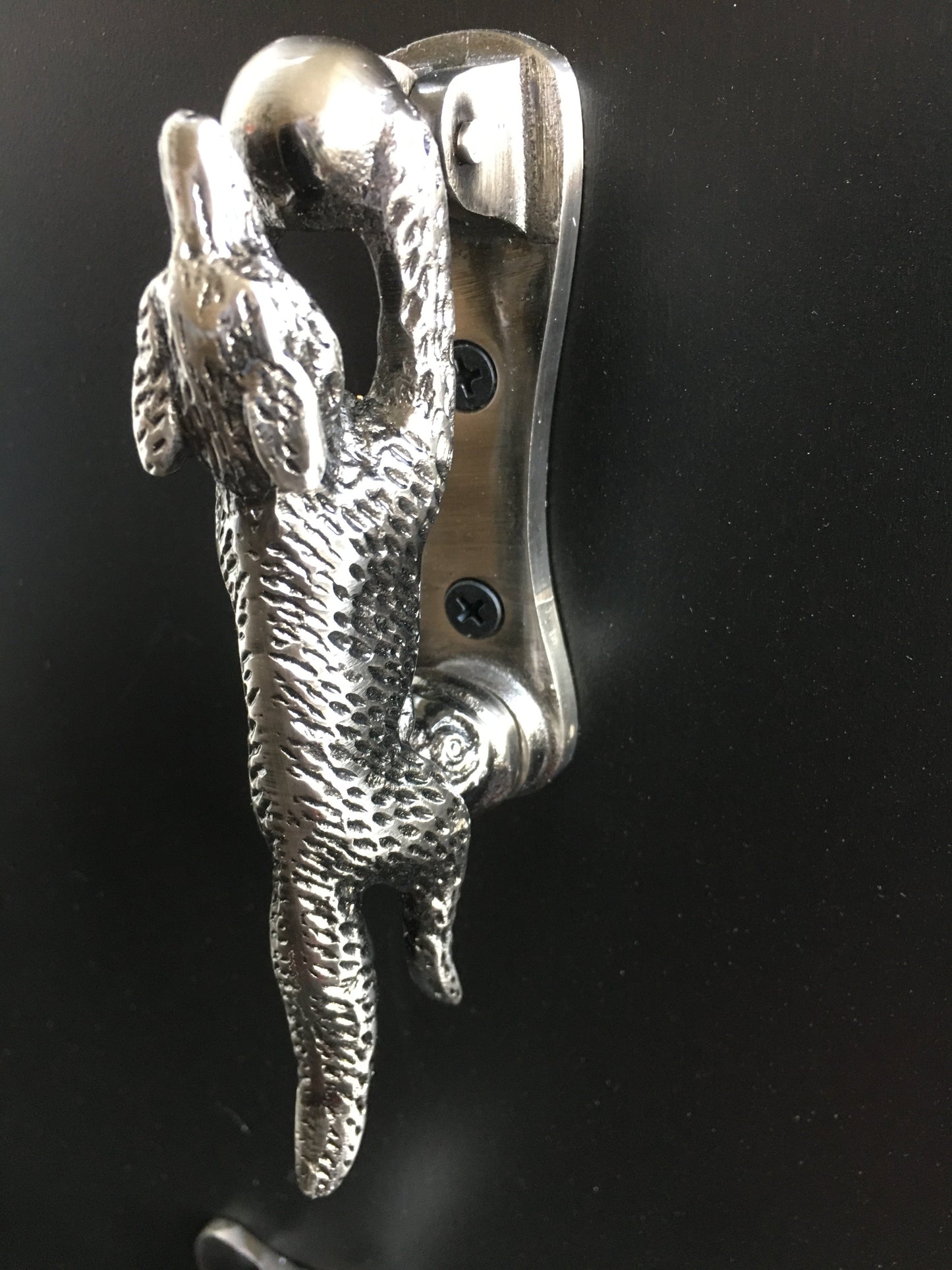 Running Fox Door Knocker Silver