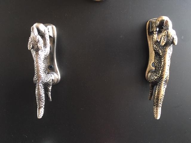 Running Fox Door Knocker Group