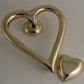 Heart Door Knocker Brass SECONDS