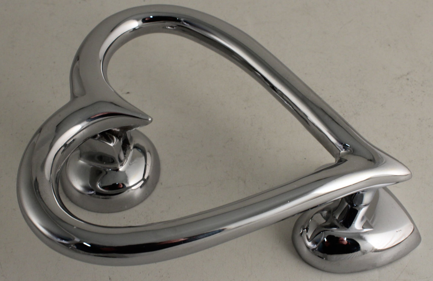 Heart Door Knocker Chrome SECONDS