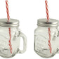 Vintage Gift Style Mason Jars:  x 2