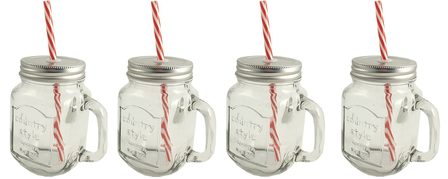 Vintage Gift Style Mason Jars: x 4