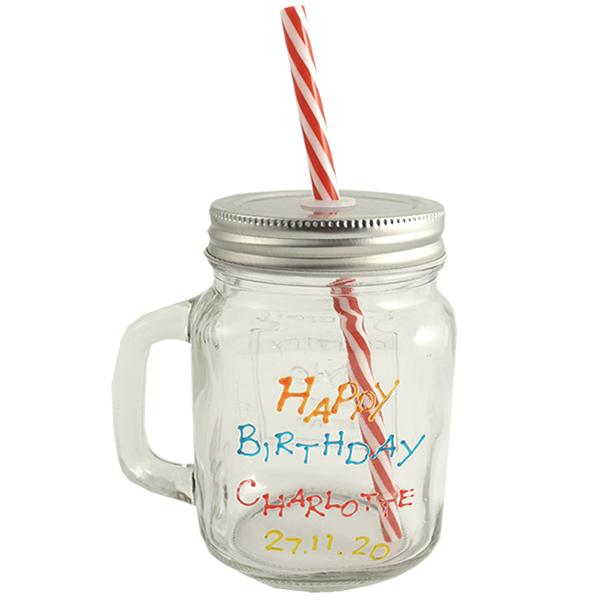 Personalised Vintage Style Mason Jar
