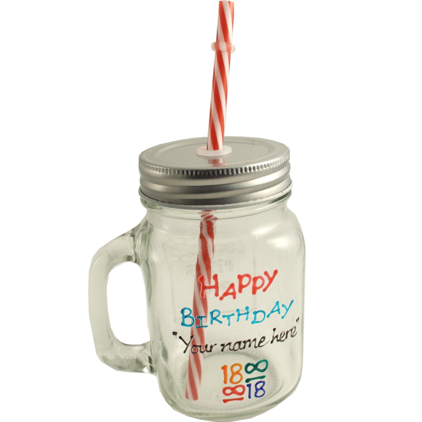 Personalised 18th Birthday Mason Jar