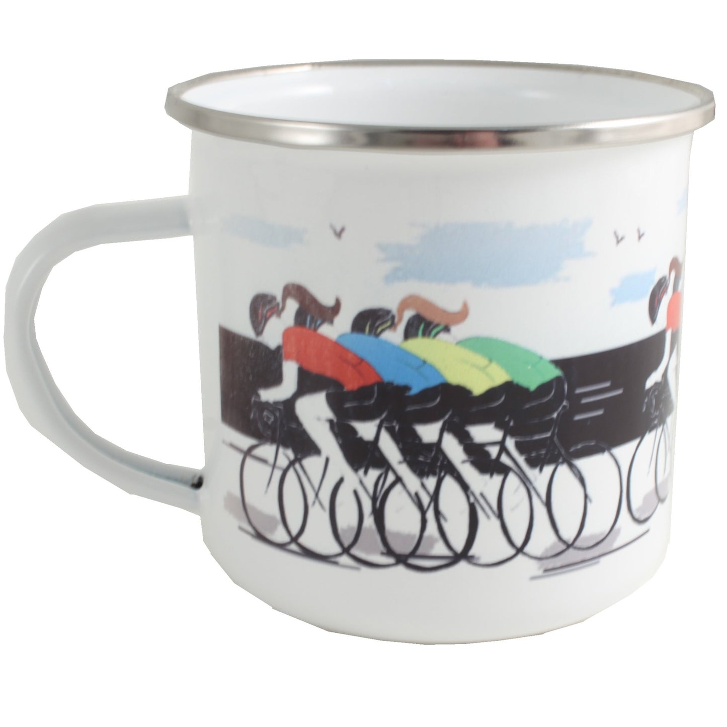 Taza de esmalte Ciclismo - :Cycling Enamel Mug