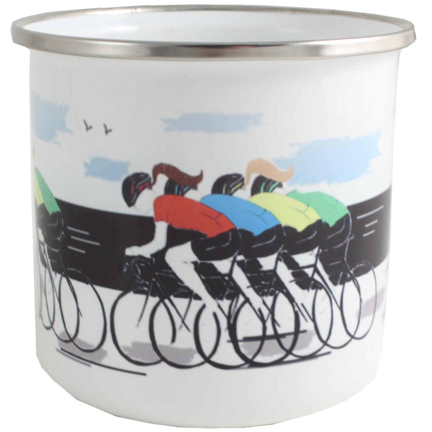 Taza de esmalte Ciclismo - :Cycling Enamel Mug