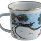 Schmales Boot Emaille Becher - :Narrow Boat Enamel Mug
