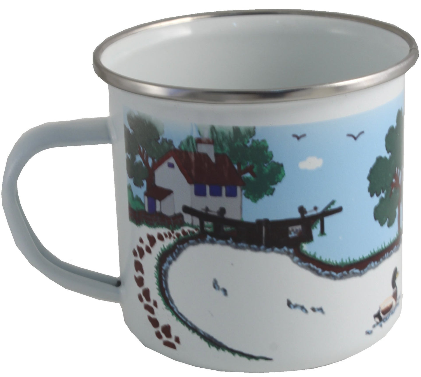 Bateau í©troit tasse d'í©mail - :Narrow Boat Enamel Mug