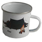Personalised Camping Gift Enamel Mug: