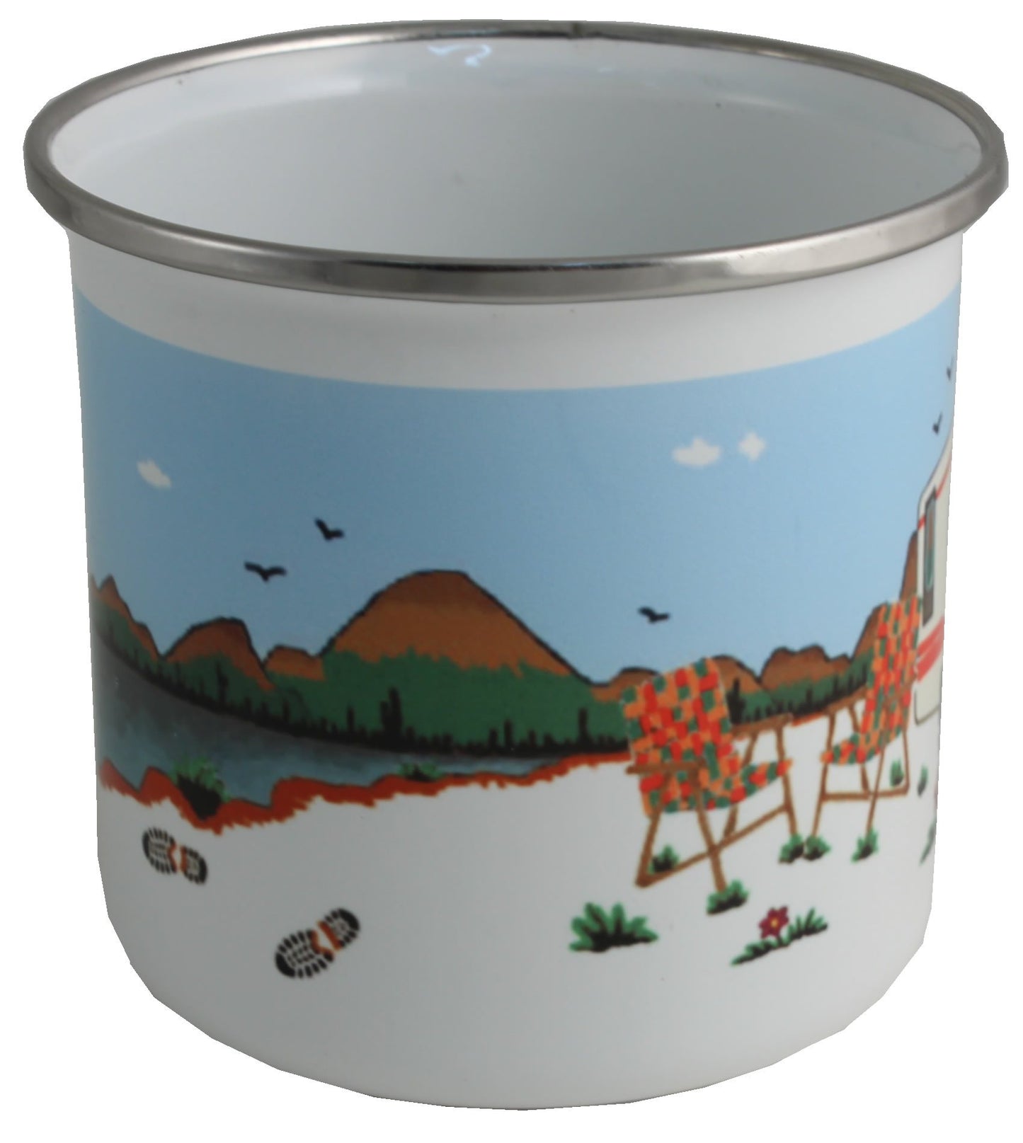 Camper Tazza smaltata -: Motor Home Enamel Mug