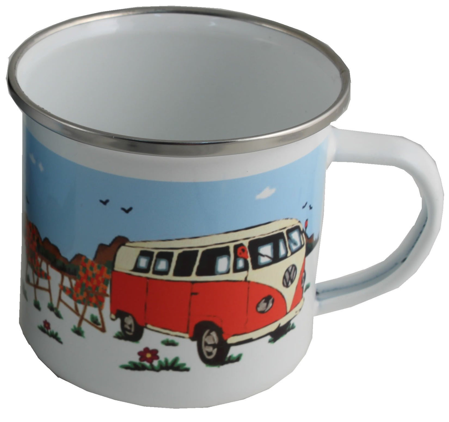 Wohnmobil Emaille Becher - :Camper Van Enamel Mug