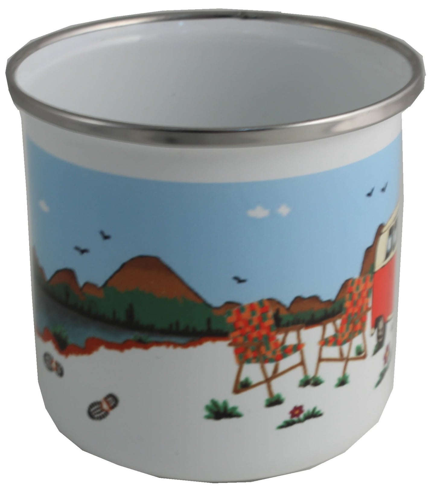 Taza de esmalte camper van - :Camper Van Enamel Mug