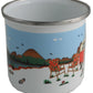 Campeur tasse d'í©mail - :Camper Van Enamel Mug